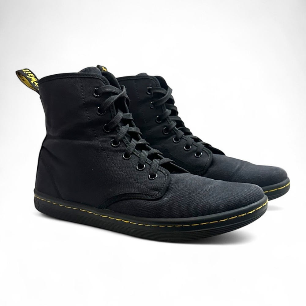 Dr. Martens Sheridan Shoreditch Black Canvas Casual Combat Boots